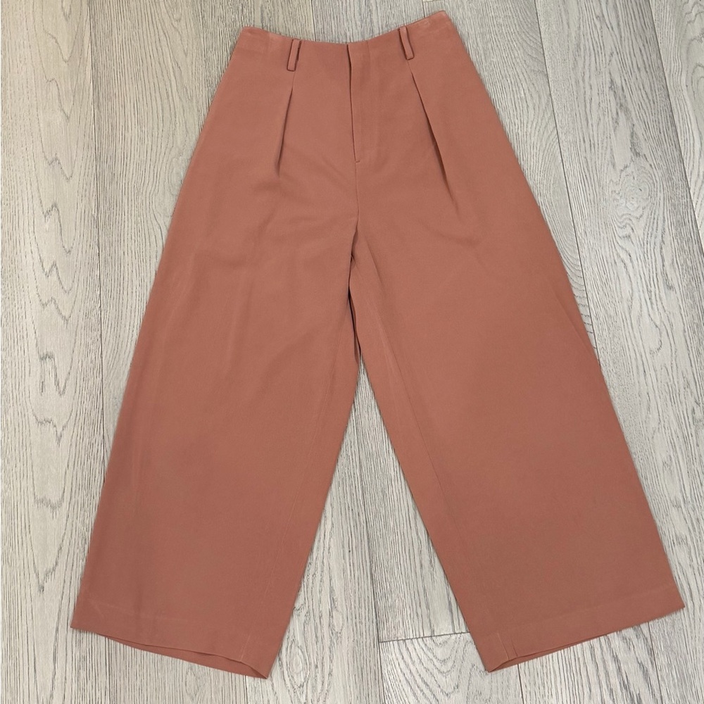 Uniqlo Wide Leg Pants in Terracotta